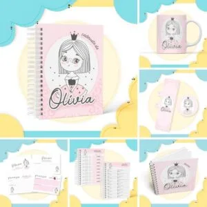 Kit Encadernação Princesa 20 Kit Encadernação Princesa