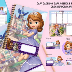 Kit Encadernação Princesinha Sofia - Arquivo Digital