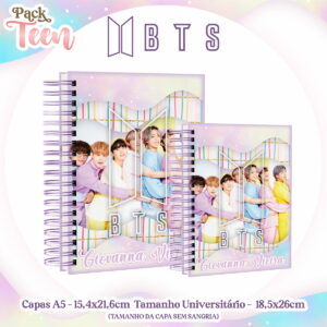 Kit Encadernação Teen BTS - Arquivo Digital