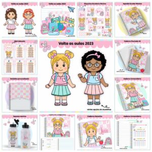 Kit Escolar Aluninhas
