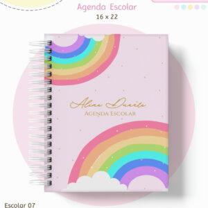 Kit Escolar Arco Iris - Arquivo Digital
