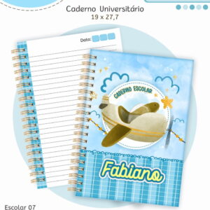 Kit Escolar Aviões - Arquivo Digital