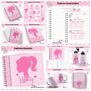 Kit Escolar Barbie 25 Kit Escolar Barbie