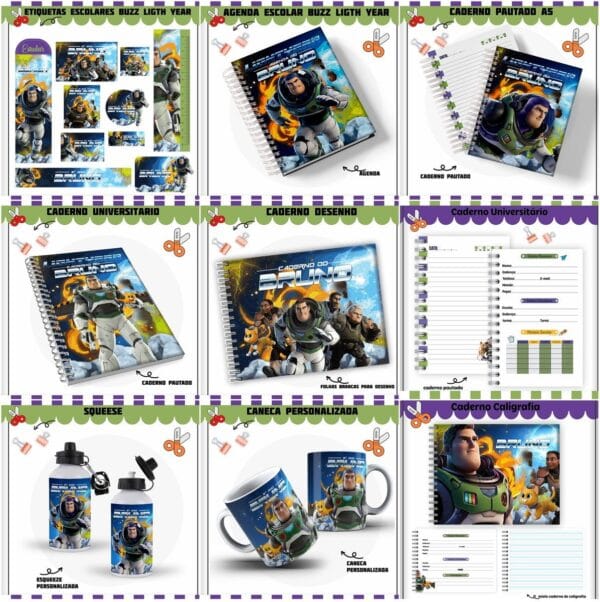 Kit Escolar Buzz Lightyear