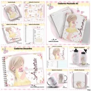 Kit Escolar Camponesa Menina 25 Kit Escolar Camponesa Menina
