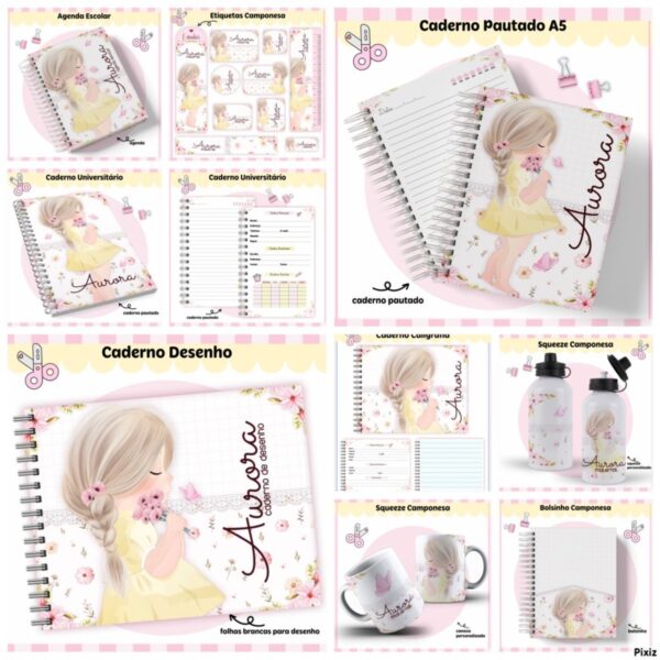 Kit Escolar Camponesa Menina