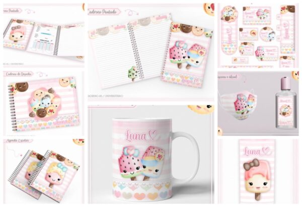 KIT ESCOLAR DOCINHOS CUTE