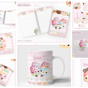 kit escolar docinhos cute arquivo digital kit escolar