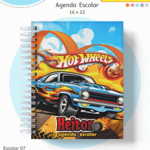 Kit Escolar Hotwheels - Arquivo Digital