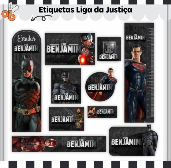 Kit Escolar Liga da Justiça