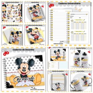 Kit Escolar Mickey Lindo