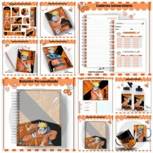 Kit Escolar Naruto 13 Kit Escolar Naruto