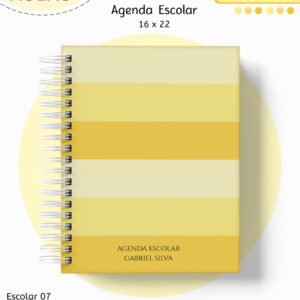 Kit Escolar Neutro Amarelo - Arquivo Digital 4 Kit Escolar Neutro Amarelo - Arquivo Digital