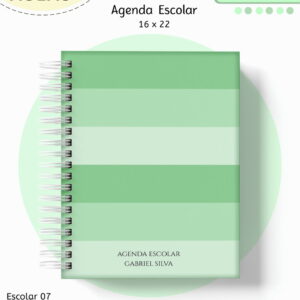 Kit Escolar Neutro Verde - Arquivo Digital