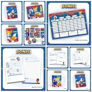 Kit Escolar Sonic 11 Kit Escolar Sonic
