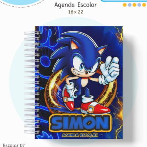 Kit Escolar Sonic - Arquivo Digital