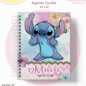 Kit Escolar Stitch Menina - Arquivo Digital