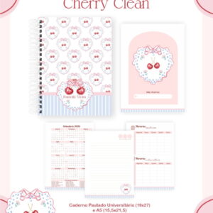 Kit Escolar Teen Cherry Clean - Arquivo Digital