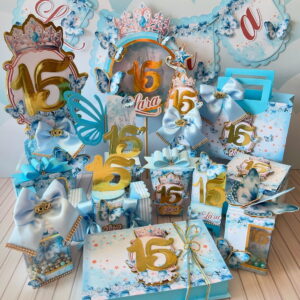Kit Festa 15 Anos Luxo Azul - Studio e pdf 22 Kit Festa 15 Anos Luxo Azul - Studio e pdf