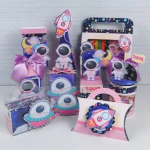 Kit Festa Astronauta Rosa 21 Kit Festa Astronauta Rosa