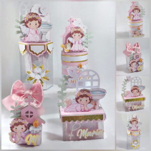 Kit Festa Batizado Menina Luxo - Studio e pdf