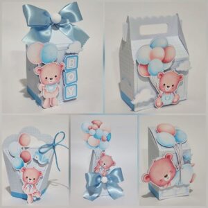 Kit Festa Chá de Bebê Ursinho Azul - Studio e pdf