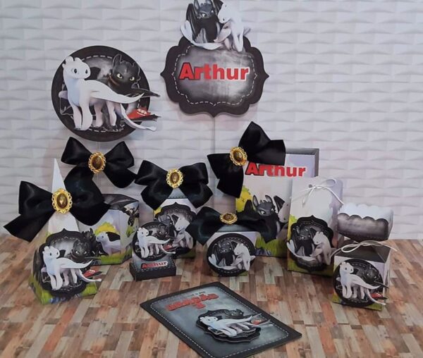 Kit Festa Como treinar seu dragão