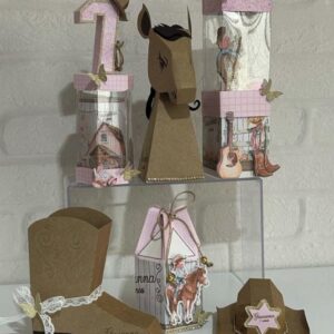 Kit Festa Cowboy Menina Rosa - Studio