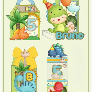 Kit Festa Dinossauros - Arquivo Digital Studio e pdf