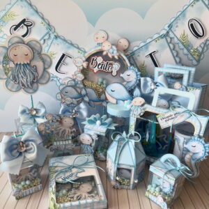 Kit Festa Fundo do Mar Azul - Studio e pdf 11 Kit Festa Fundo do Mar Azul - Studio e pdf