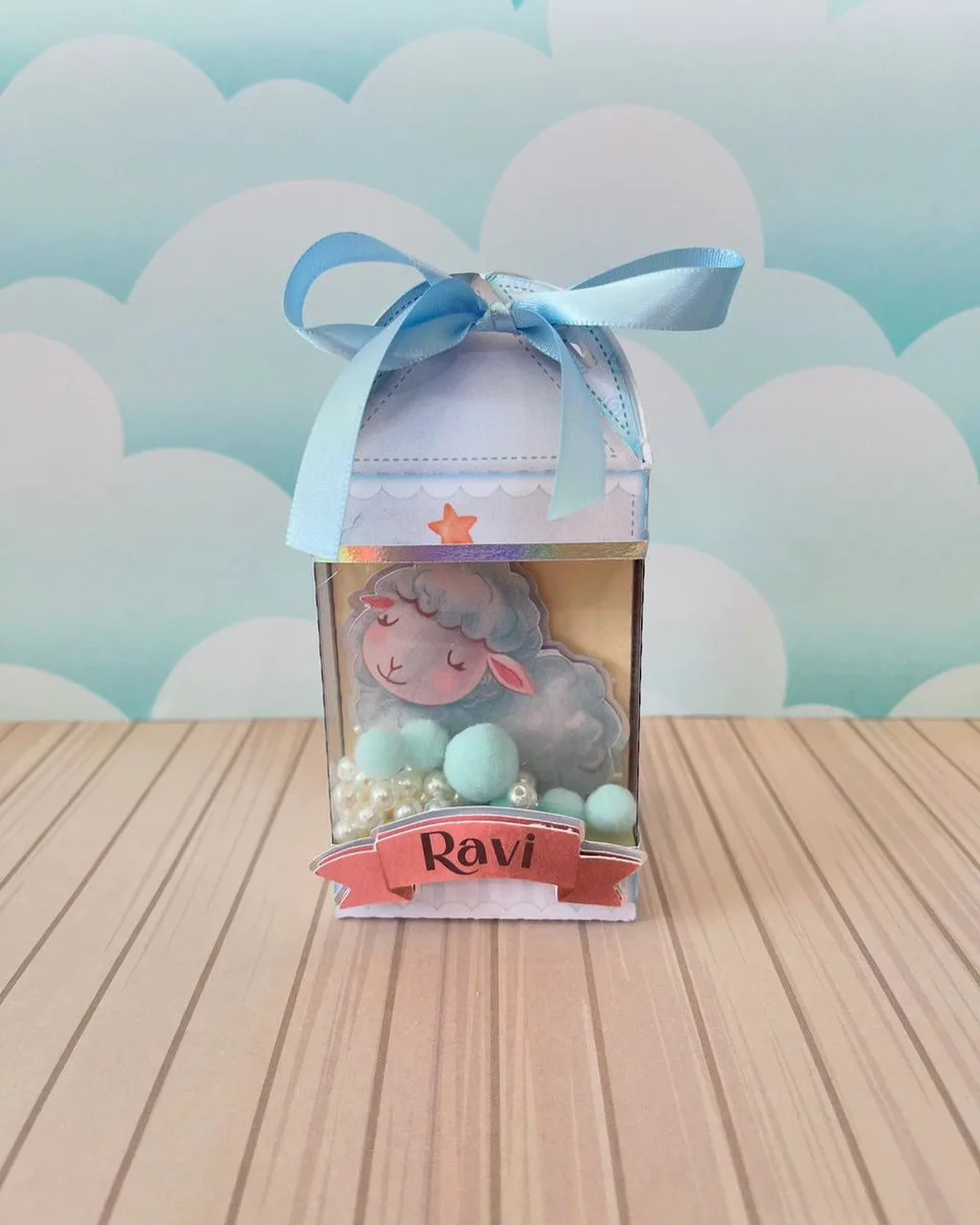 Kit Festa Ovelhinha Azul Luxo - Studio e pdf 2 Kit Festa Ovelhinha Azul Luxo - Studio e pdf