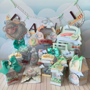 Kit Festa Ovelhinha Verde Luxo - Studio e pdf