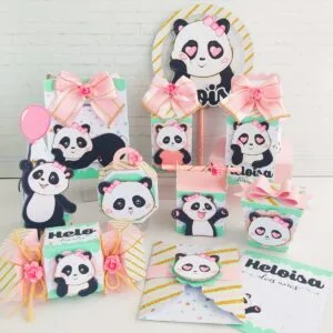 Kit Festa Panda Rosa 26 Kit Festa Panda Rosa