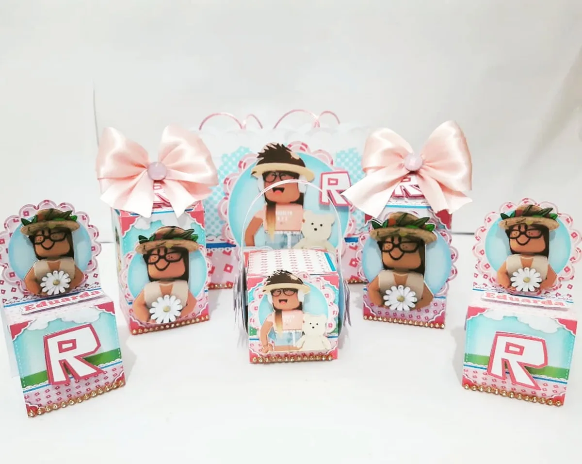 Kit Festa Roblox Menina 2 Kit Festa Roblox Menina