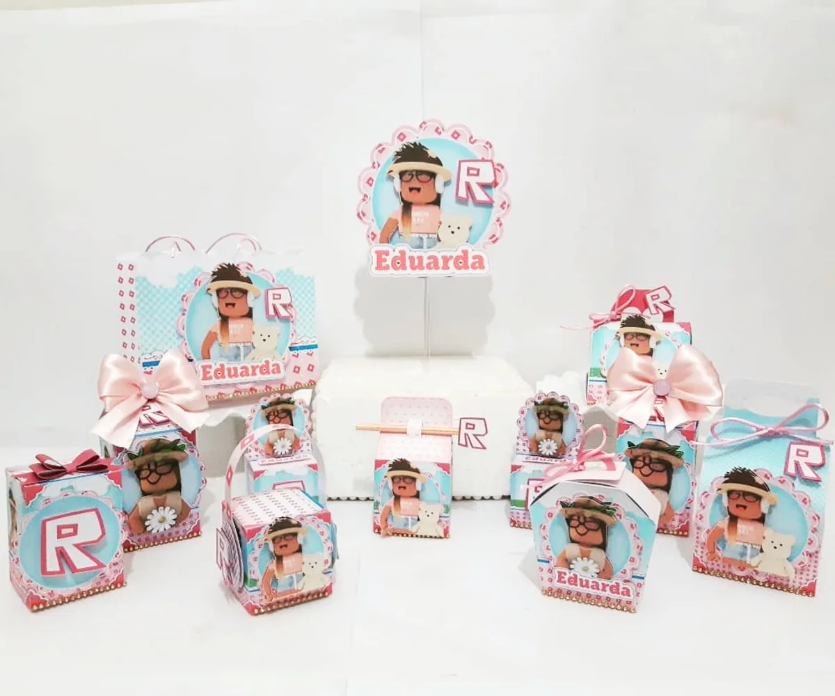 Kit Festa Roblox Menina 1 Kit Festa Roblox Menina