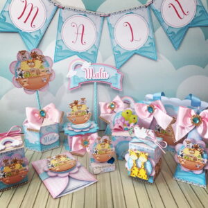 Kit Festa Só um bolinho Arca de Noé Menina - Arquivo Digital