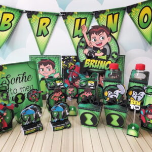 Kit Festa Só um bolinho Bem 10 - Arquivo Digital 5 Kit Festa Só um bolinho Bem 10 - Arquivo Digital