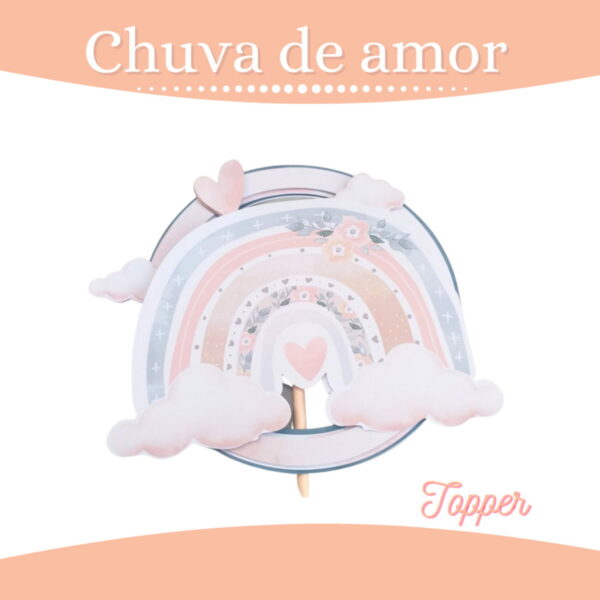 Kit Festa Só Um Bolinho Chuva De Amor