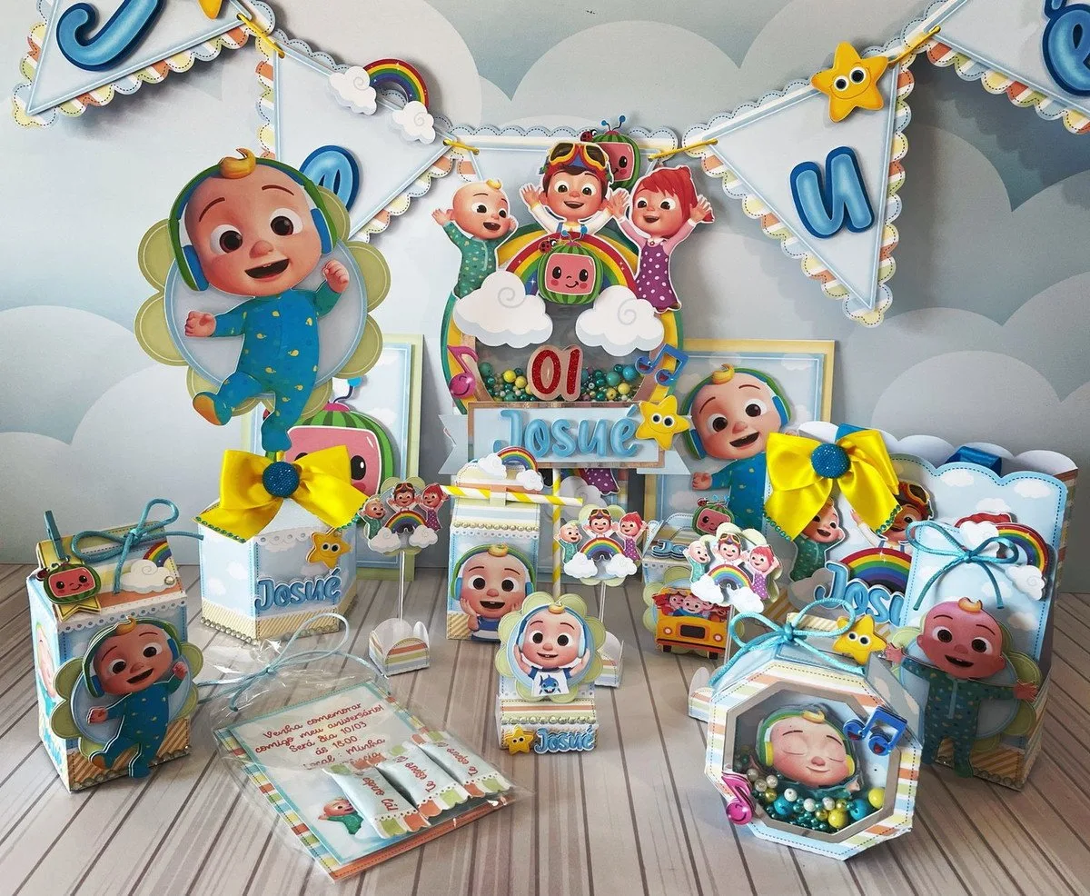 Kit Festa Só um bolinho Cocomelon 1 Kit Festa Só um bolinho Cocomelon