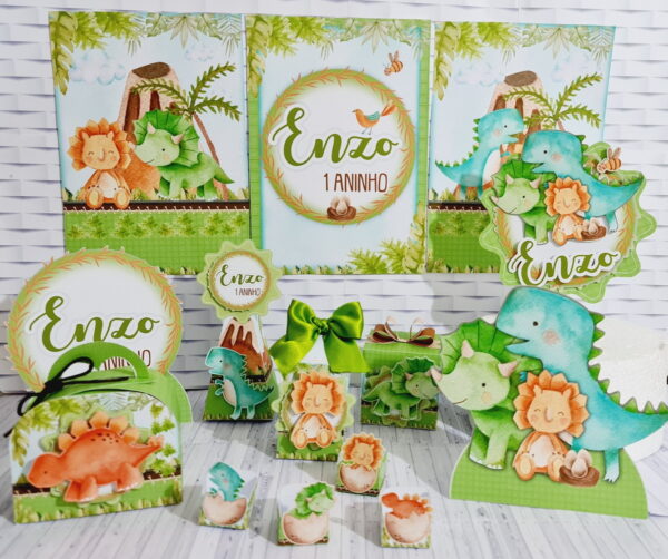Kit Festa Só um bolinho Dinossauro Cute