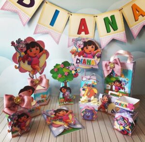 Kit Festa Só um bolinho Dora Aventureira