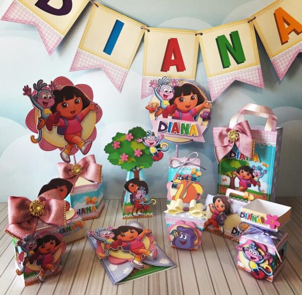 Kit Festa Só um bolinho Dora Aventureira