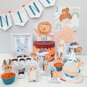 Kit Festa Só um bolinho Escandinavo Menina 7 Kit Festa Só um bolinho Escandinavo Menina