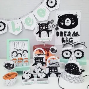 Kit Festa Só um bolinho Escandinavo Menino 37 Kit Festa Só um bolinho Escandinavo Menino