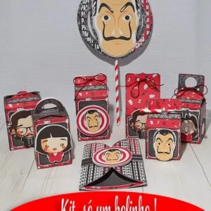 Kit Festa Só um bolinho La Casa Papel 19 Kit Festa Só um bolinho La Casa Papel