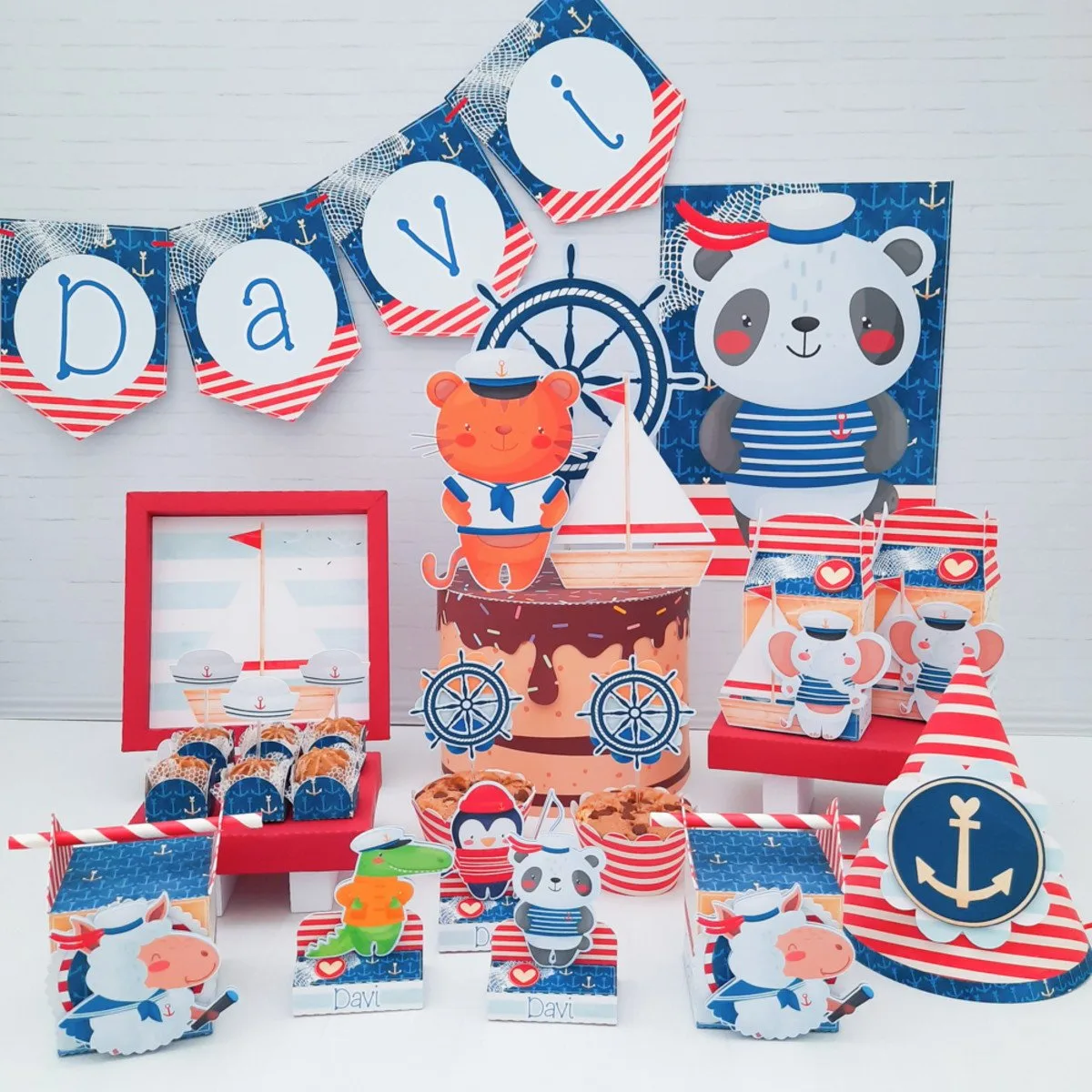 Kit Festa Só um bolinho Marinheiro