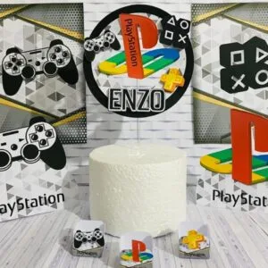 Kit Festa Só um bolinho Playstation 35 Kit Festa Só um bolinho Playstation