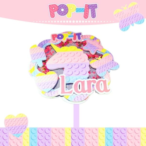 Kit Festa Só um bolinho Pop It