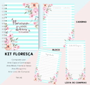 Kit Floresça Azul