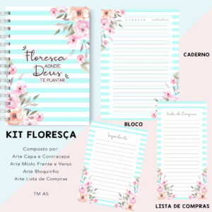 Kit Floresça Azul